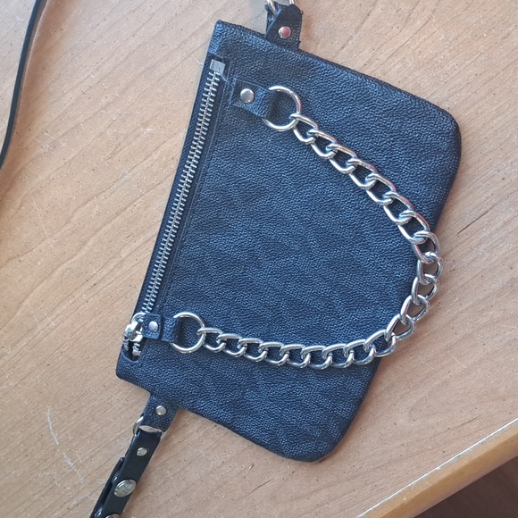 Michael Kors Handbags - Michael Kors,belt bag, black,very cool hardware ,slim,